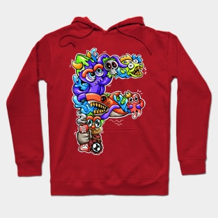 Doodle Monster F Hoodie